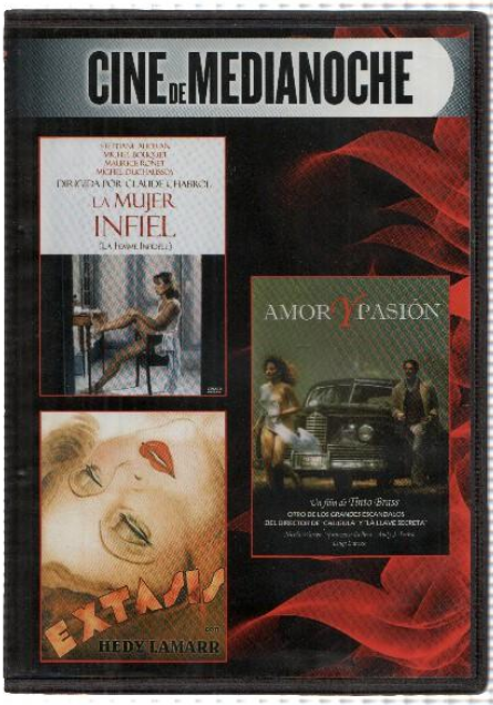 Cine DVD: 3x1: LA MUJER INFIEL, AMOR Y PASION, EXTASIS (Cine de Medianoche)
